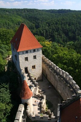 pohled z věže