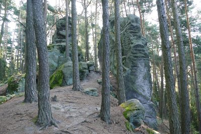 Skalní městečko na Přivýšině