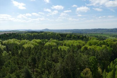 Výhled směrem na Trosky