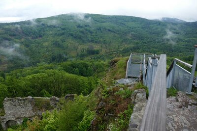 Výhled z horní plošiny jižním směrem