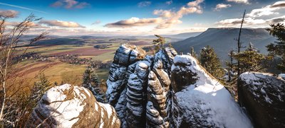 Z hřebene Broumovských stěn, foto J. Pfeifer