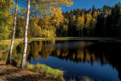 Černé jezírko v Jiráskových skalách, foto Oldřich Jenka