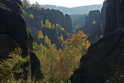 Broumovské stěny, Kovářova rokle, foto O. Jenka