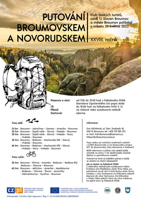 Putování Broumovskem a Novorudskem