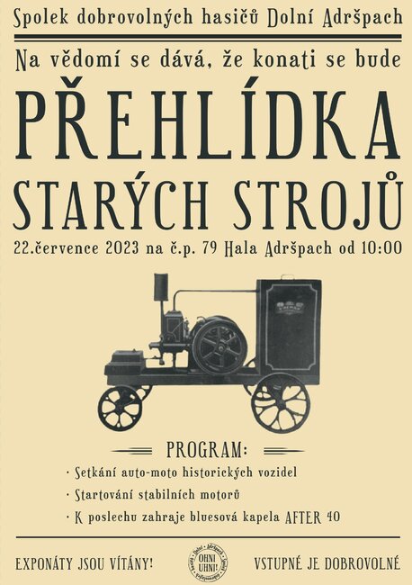 Dolní Adršpach a Přehlídka starých strojů