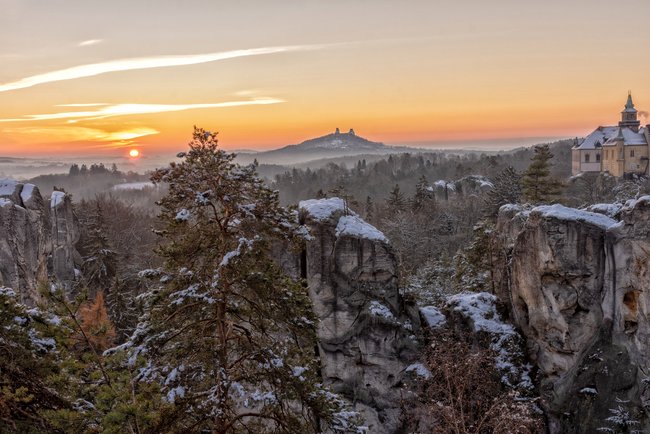 Böhmisches Paradies im Winter