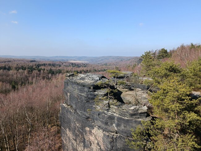 Krušnohorská vyhlídka v Tiských stěnách