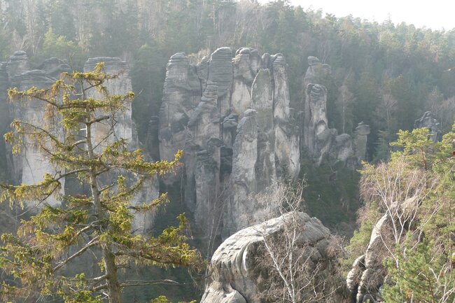 Všetečkova vyhlídka v Prachovských skalách