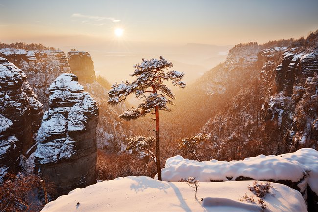 Böhmische Schweiz im Winter